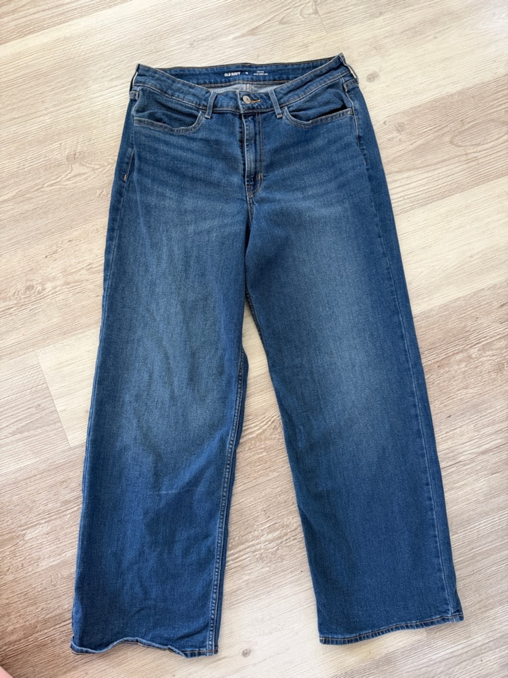 Old Navy Women's WOW Wide-Leg Jeans - Dark Wash size 12